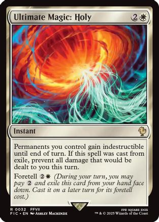 Ultimate Magic: Holy (Surge Foil) (FIC-032) - Commander: FINAL FANTASY Foil - Premium MTG Single from Wizards of the Coast - Just $2.28! Shop now at Game Crave Tournament Store