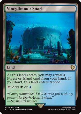 Vineglimmer Snarl (Surge Foil) (FIC-440) - Commander: FINAL FANTASY Foil - Premium MTG Single from Wizards of the Coast - Just $0.23! Shop now at Game Crave Tournament Store