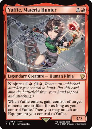 Yuffie, Materia Hunter (Surge Foil) (FIC-065) - Commander: FINAL FANTASY Foil - Premium MTG Single from Wizards of the Coast - Just $2.09! Shop now at Game Crave Tournament Store