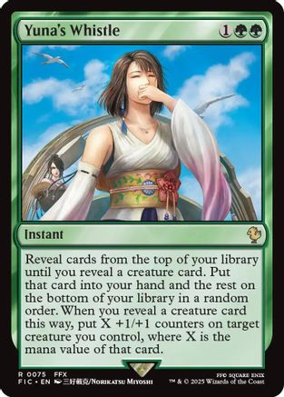 Yuna's Whistle (Surge Foil) (FIC-075) - Commander: FINAL FANTASY Foil - Premium MTG Single from Wizards of the Coast - Just $0.92! Shop now at Game Crave Tournament Store