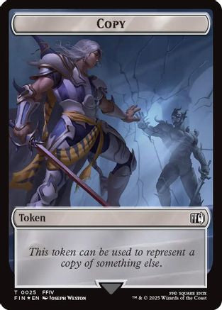 Copy (0025) // Moogle (0034) Double-Sided Token (Surge Foil) (FIN-25 // 34) - FINAL FANTASY Foil - Premium MTG Single from Wizards of the Coast - Just $0.42! Shop now at Game Crave Tournament Store