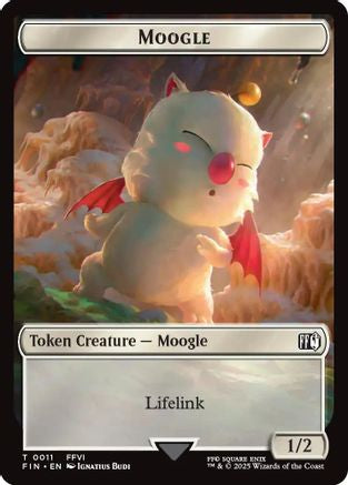 Moogle // Zombie Double-Sided Token (FIC-11 // 6) - Commander: FINAL FANTASY - Premium MTG Single from Wizards of the Coast - Just $0.12! Shop now at Game Crave Tournament Store