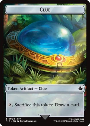 Clue // Treasure Double-Sided Token (Surge Foil) (FIC-9 // 36) - Commander: FINAL FANTASY Foil - Premium MTG Single from Wizards of the Coast - Just $0.53! Shop now at Game Crave Tournament Store