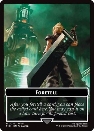 Foretell // Treasure Double-Sided Token (FIC-10 // 23) - Commander: FINAL FANTASY - Premium MTG Single from Wizards of the Coast - Just $0.05! Shop now at Game Crave Tournament Store