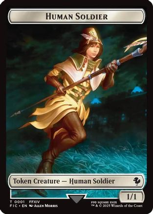 Human Soldier // Hero (0032) Double-Sided Token (Surge Foil) (FIC-1 // 32) - Commander: FINAL FANTASY Foil - Premium MTG Single from Wizards of the Coast - Just $0.95! Shop now at Game Crave Tournament Store