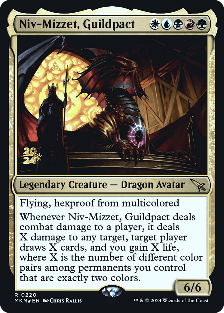 Niv-Mizzet, Guildpact (PMKM-220S) - Murders at Karlov Manor Promos Foil - Premium MTG Single from Wizards of the Coast - Just $0.86! Shop now at Game Crave Tournament Store