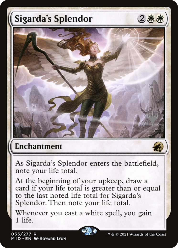 Sigarda's Splendor (PMID-33P) - Innistrad: Midnight Hunt Promos - Premium MTG Single from Wizards of the Coast - Just $0.14! Shop now at Game Crave Tournament Store