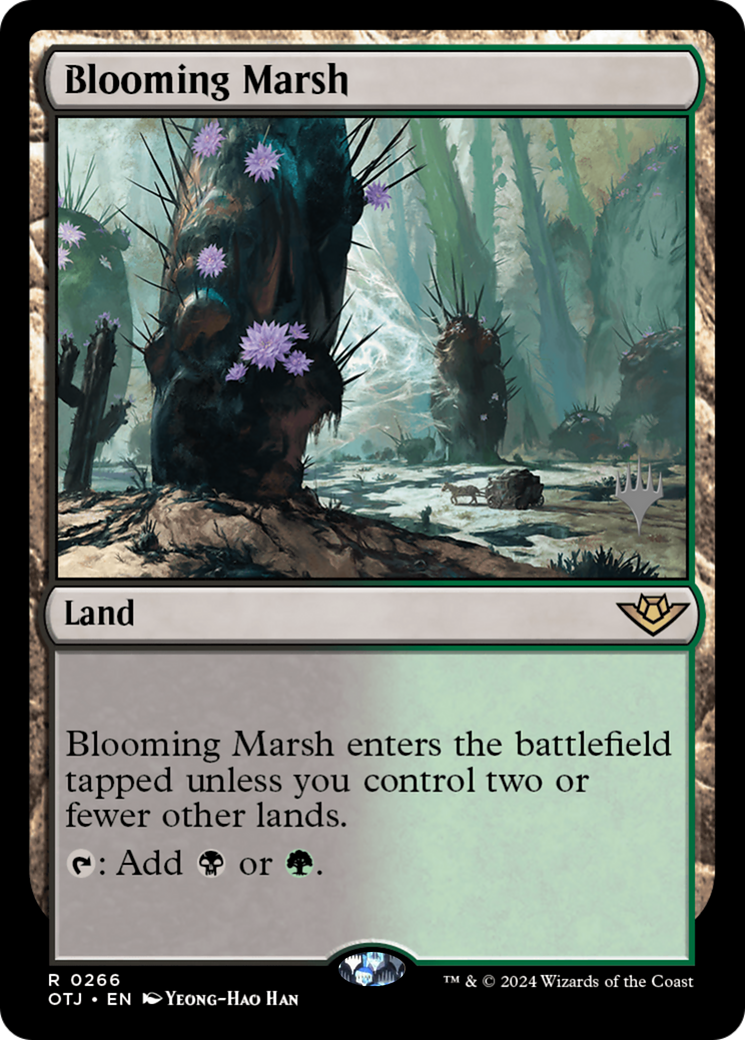 Blooming Marsh (POTJ-266P) - Outlaws of Thunder Junction Promos - Premium MTG Single from Wizards of the Coast - Just $3.03! Shop now at Game Crave Tournament Store