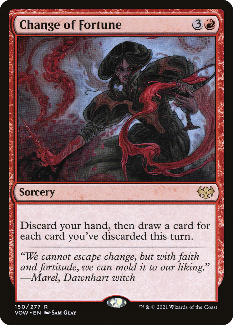 Change of Fortune (VOW-150) - Innistrad: Crimson Vow Foil - Premium MTG Single from Wizards of the Coast - Just $0.25! Shop now at Game Crave Tournament Store