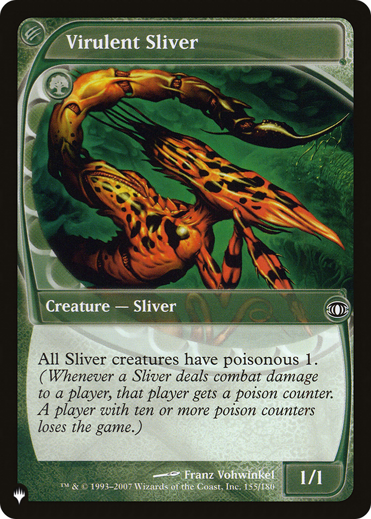 Virulent Sliver (PLIST-993) - The List - Premium MTG Single from Wizards of the Coast - Just $0.98! Shop now at Game Crave Tournament Store