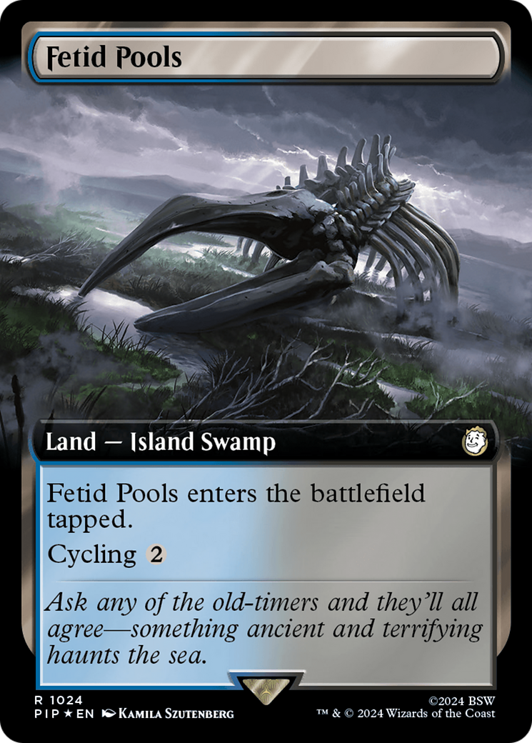 Fetid Pools (PIP-1024) - Fallout: (Extended Art) Foil - Premium MTG Single from Wizards of the Coast - Just $1.18! Shop now at Game Crave Tournament Store