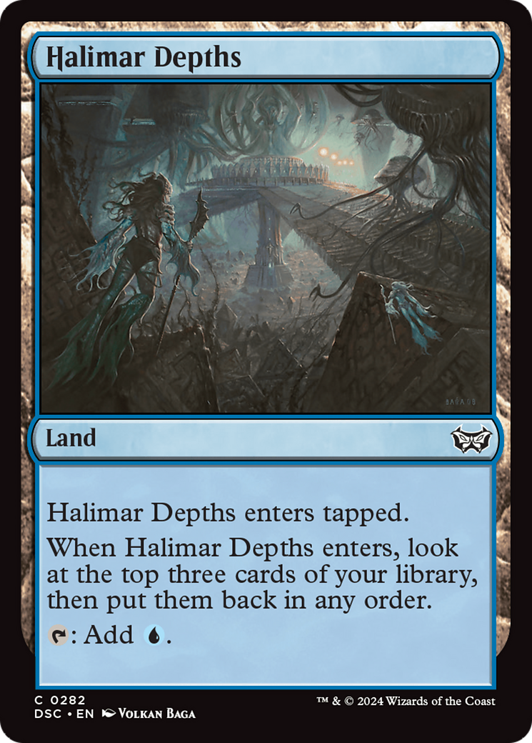 Halimar Depths (DSC-282) - Duskmourn: House of Horror Commander - Premium MTG Single from Wizards of the Coast - Just $0.26! Shop now at Game Crave Tournament Store