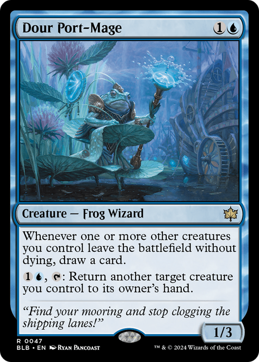 Dour Port-Mage (BLB-047) - Bloomburrow - Premium MTG Single from Wizards of the Coast - Just $1.01! Shop now at Game Crave Tournament Store