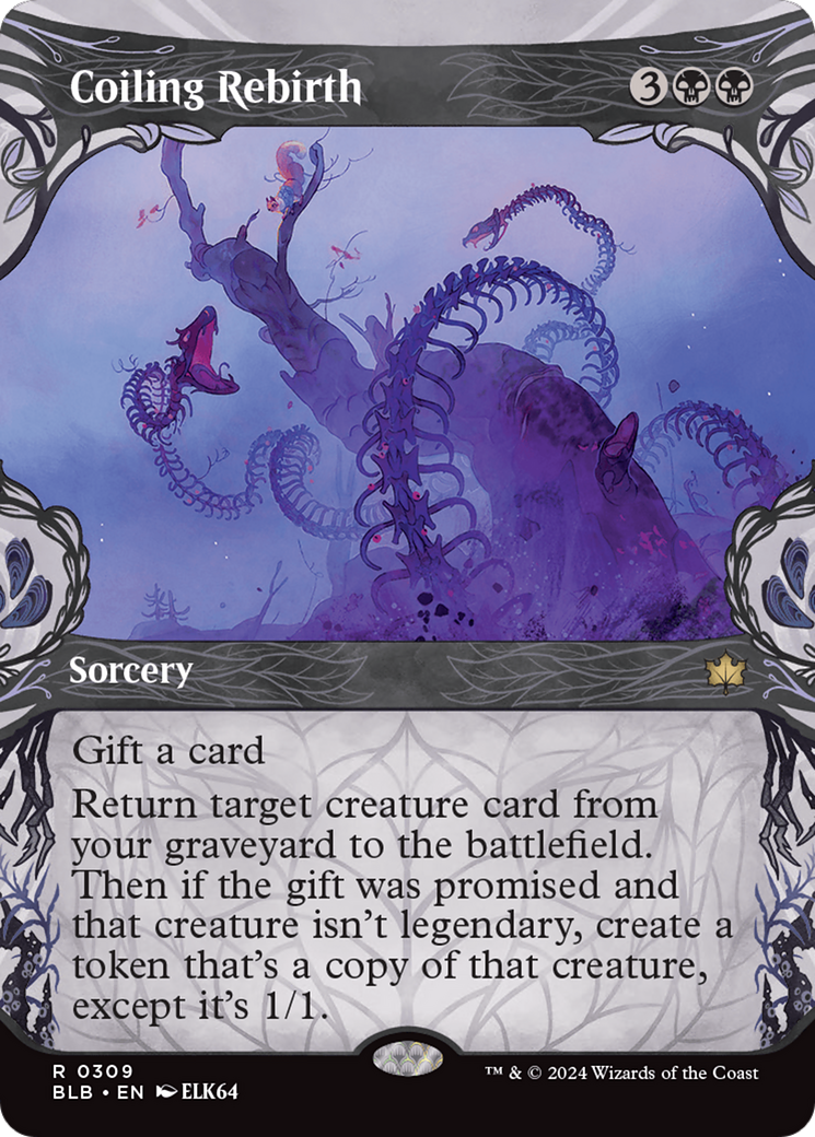 Coiling Rebirth (BLB-309) - Bloomburrow Foil - Premium MTG Single from Wizards of the Coast - Just $0.62! Shop now at Game Crave Tournament Store