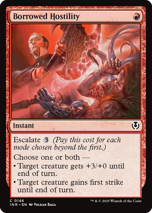 Borrowed Hostility (-146) - Innistrad Remastered - Premium MTG Single from Wizards of the Coast - Just $0.25! Shop now at Game Crave Tournament Store