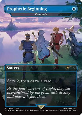 Prophetic Beginning - Preordain (GAME-039) - Game Day & Store Championship Promos