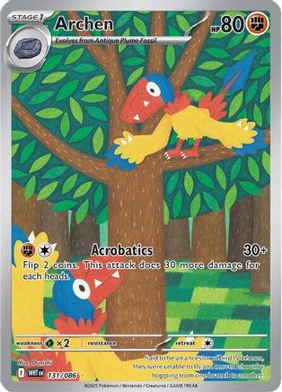 Archen - 131/086 131 - SV White Flare Holofoil