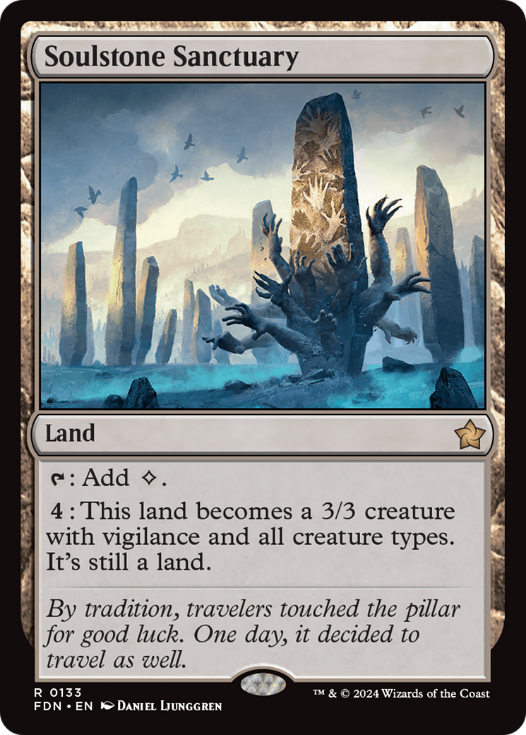 Soulstone Sanctuary (FDN-133) - Foundations - Premium MTG Single from Wizards of the Coast - Just $2.90! Shop now at Game Crave Tournament Store