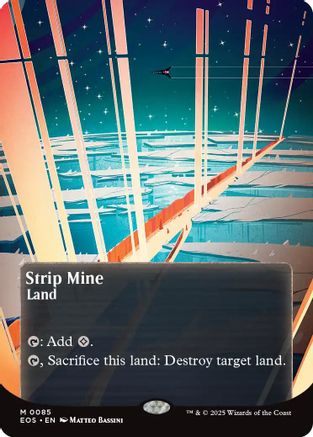 Stripe Mine (0085) (Borderless) (EOS-085) - Edge of Eternities: Stellar Sights Foil