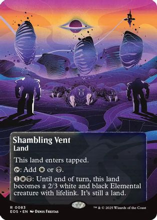 Shambling Vent (0083) (Borderless) (EOS-083) - Edge of Eternities: Stellar Sights Foil