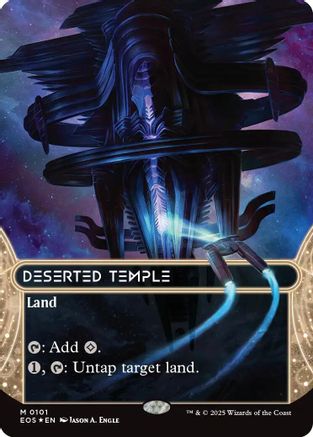 Deserted Temple (0101) (Borderless) (Galaxy Foil) (EOS-101) - Edge of Eternities: Stellar Sights Foil