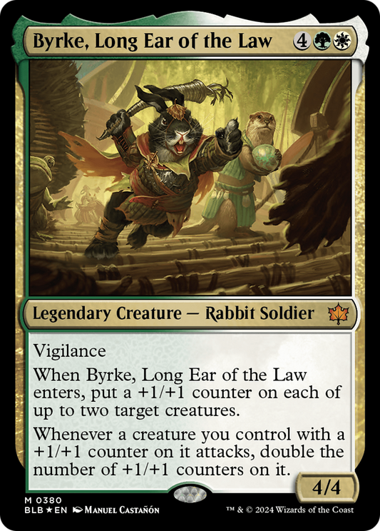 Byrke, Long Ear of the Law (BLB-380) - Bloomburrow Foil - Premium MTG Single from Wizards of the Coast - Just $3.09! Shop now at Game Crave Tournament Store