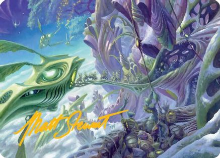 Loading Zone Art Card (Gold-Stamped Signature) (AAEOE-022) - Art Series: Edge of Eternities