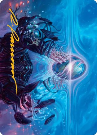 The Endstone Art Card (Gold-Stamped Signature) (AAEOE-028) - Art Series: Edge of Eternities
