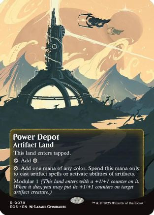 Power Depot (0079) (Borderless) (EOS-079) - Edge of Eternities: Stellar Sights Foil