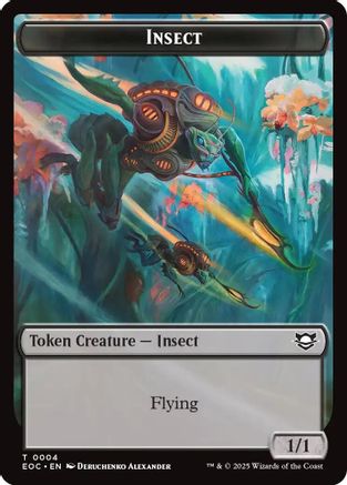 Insect // Elemental (0007) Double-Sided Token (EOC-4 // 7) - Commander: Edge of Eternities