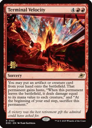 Terminal Velocity (PRE-163) - Prerelease Cards Foil