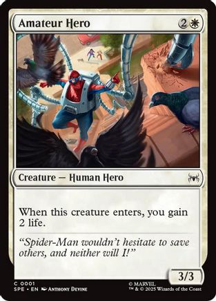 Amateur Hero (SPE, MAR-001) - Marvel's Spider-Man: Eternal-Legal Foil