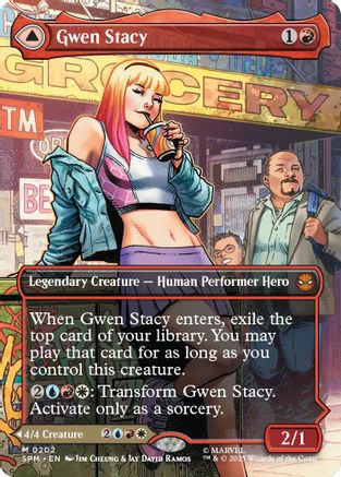 Gwen Stacy (0202) (Borderless) (SPM-202) - Marvel's Spider-Man Foil