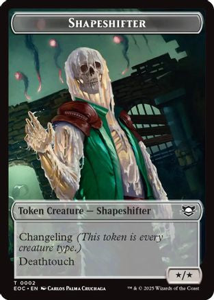 Shapeshifter // Golem (0013) Double-Sided Token (EOC-2 // 13) - Commander: Edge of Eternities Foil