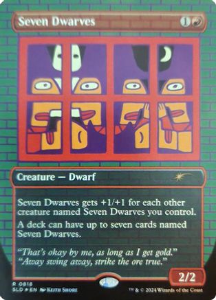 Seven Dwarves (0818) (Rainbow Foil) (SLD-818) - Secret Lair Drop Series Foil