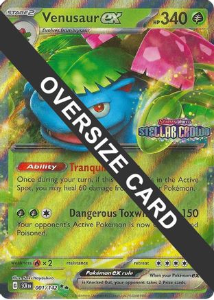 Venusaur ex 1 - Jumbo Cards Holofoil