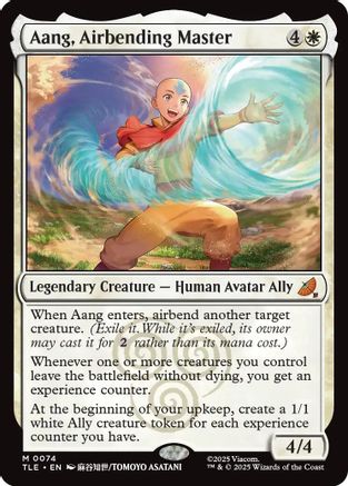 Aang, Airbending Master (TLE-074) - Avatar: The Last Airbender: Eternal-Legal Foil
