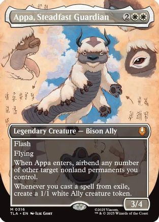 Appa, Steadfast Guardian (Borderless) (TLA-316) - Avatar: The Last Airbender