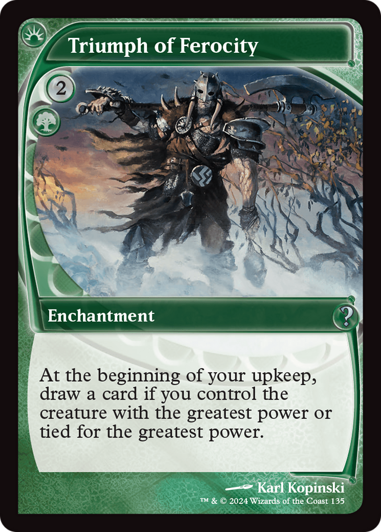 Triumph of Ferocity (MB2-135) - Mystery Booster 2 - Premium MTG Single from Wizards of the Coast - Just $0.35! Shop now at Game Crave Tournament Store