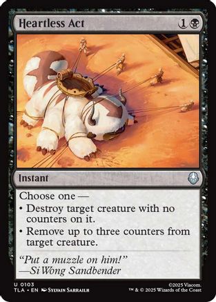 Heartless Act (TLA-103) - Avatar: The Last Airbender Foil