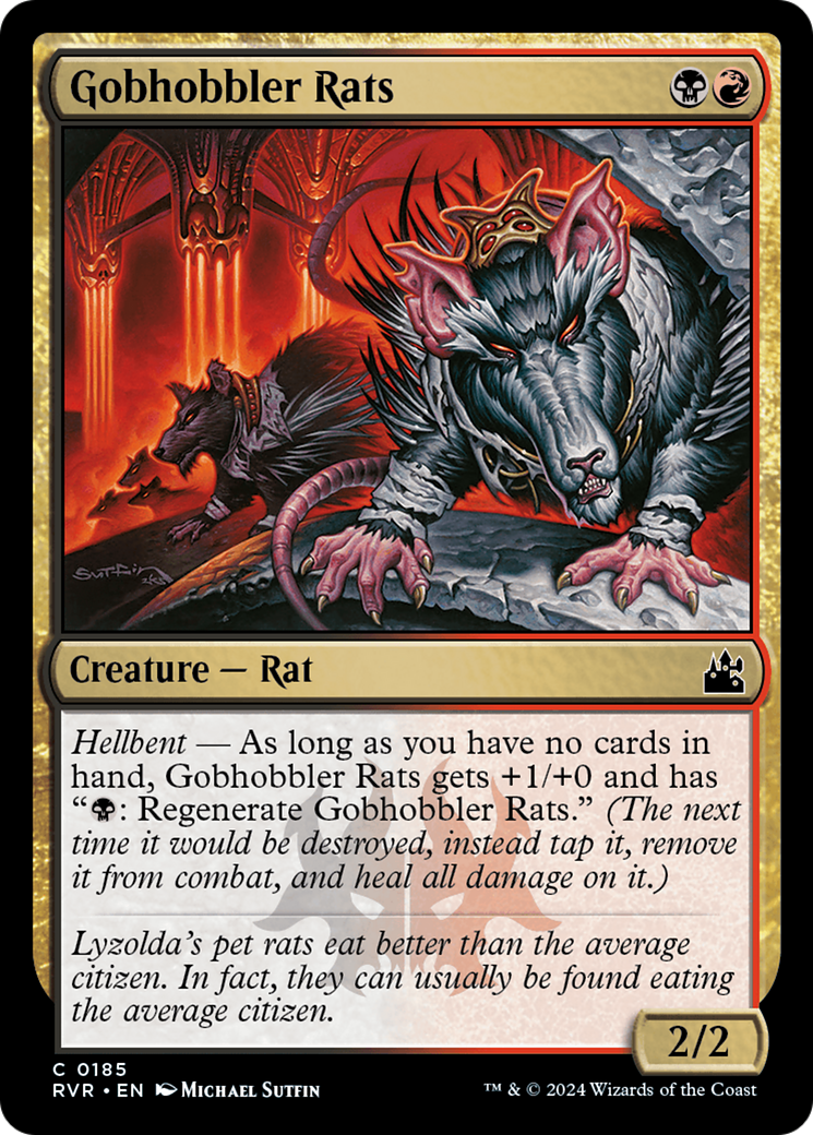 Gobhobbler Rats (RVR-185) - Ravnica Remastered Foil - Premium MTG Single from Wizards of the Coast - Just $0.25! Shop now at Game Crave Tournament Store