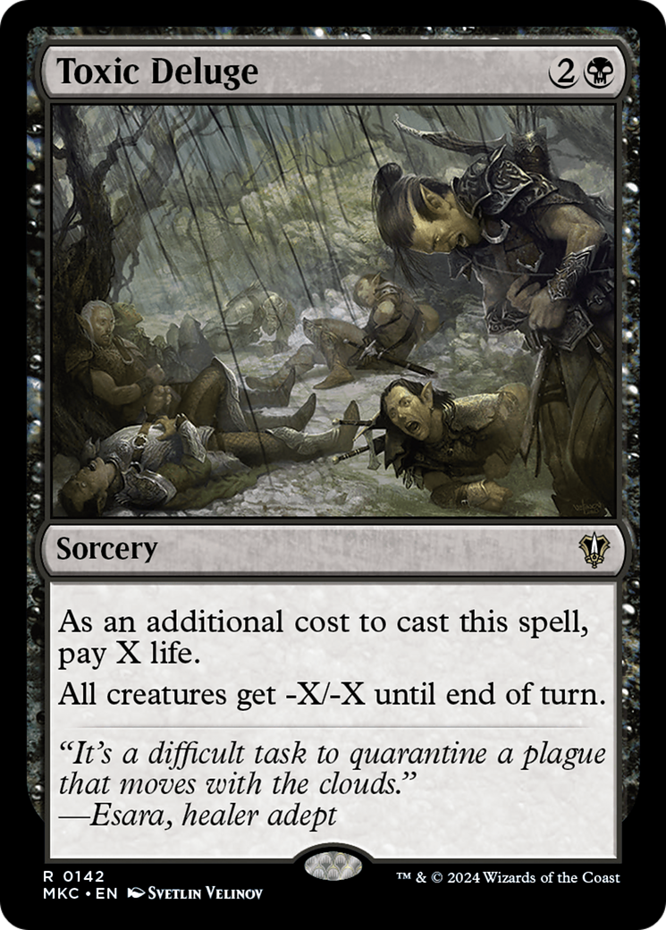 Toxic Deluge (MKC-142) - Murders at Karlov Manor Commander - Premium MTG Single from Wizards of the Coast - Just $3.98! Shop now at Game Crave Tournament Store