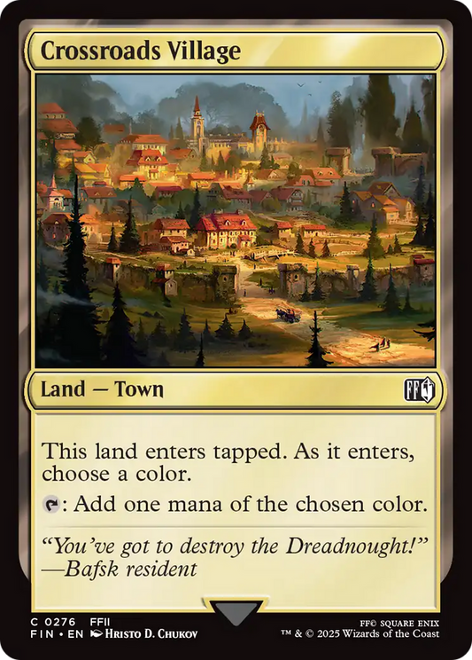 Crossroads Village (FIN-276) - FINAL FANTASY - Premium MTG Single from Wizards of the Coast - Just $0.08! Shop now at Game Crave Tournament Store