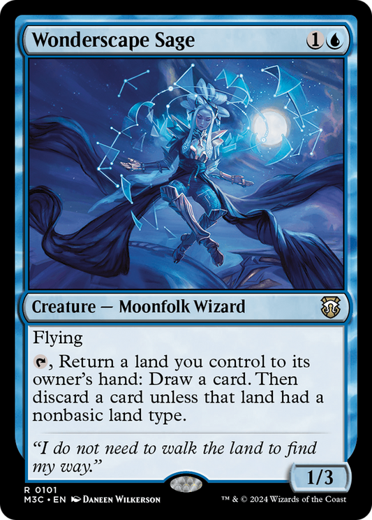 Wonderscape Sage (M3C-101) - Modern Horizons 3 Commander - Premium MTG Single from Wizards of the Coast - Just $0.25! Shop now at Game Crave Tournament Store