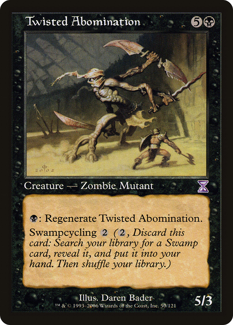 Twisted Abomination (TSB-050) - Time Spiral Timeshifted - Premium MTG Single from Wizards of the Coast - Just $0.25! Shop now at Game Crave Tournament Store