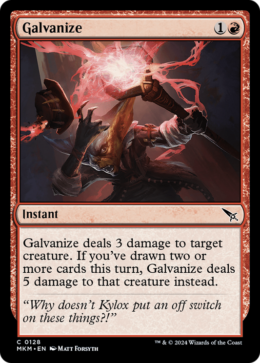 Galvanize (MKM-128) - Murders at Karlov Manor - Premium MTG Single from Wizards of the Coast - Just $0.25! Shop now at Game Crave Tournament Store