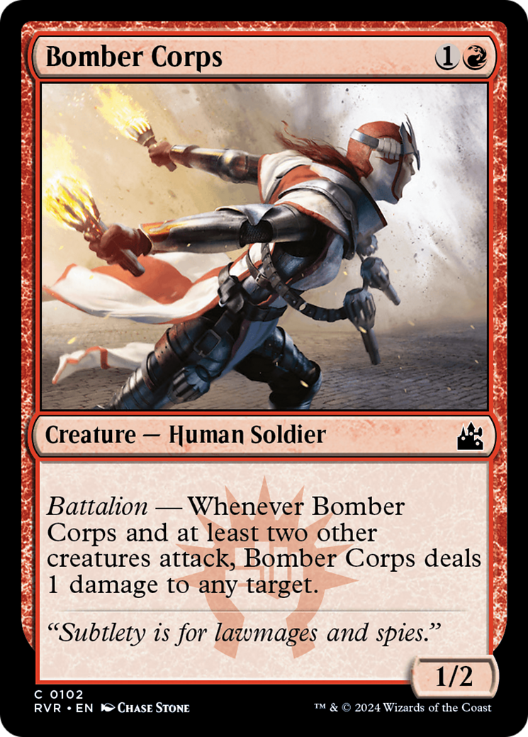 Bomber Corps (RVR-102) - Ravnica Remastered - Premium MTG Single from Wizards of the Coast - Just $0.25! Shop now at Game Crave Tournament Store