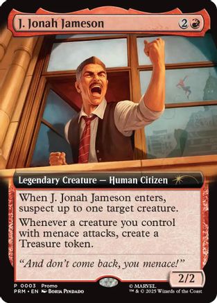 J. Jonah Jameson (Extended Art) (UMP-003) - Unique and Miscellaneous Promos Foil