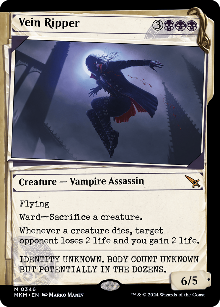 Vein Ripper (MKM-346) - Murders at Karlov Manor: (Showcase) - Premium MTG Single from Wizards of the Coast - Just $5.14! Shop now at Game Crave Tournament Store