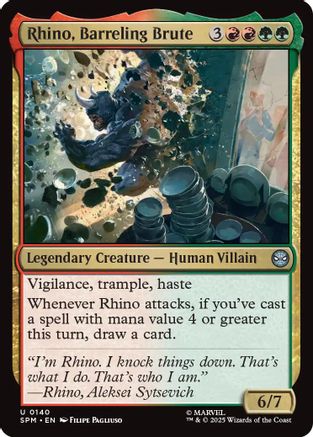 Rhino, Barreling Brute (SPM-140) - Marvel's Spider-Man Foil